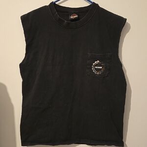 Harley-Davidson Black Sleeveless Tee Size L